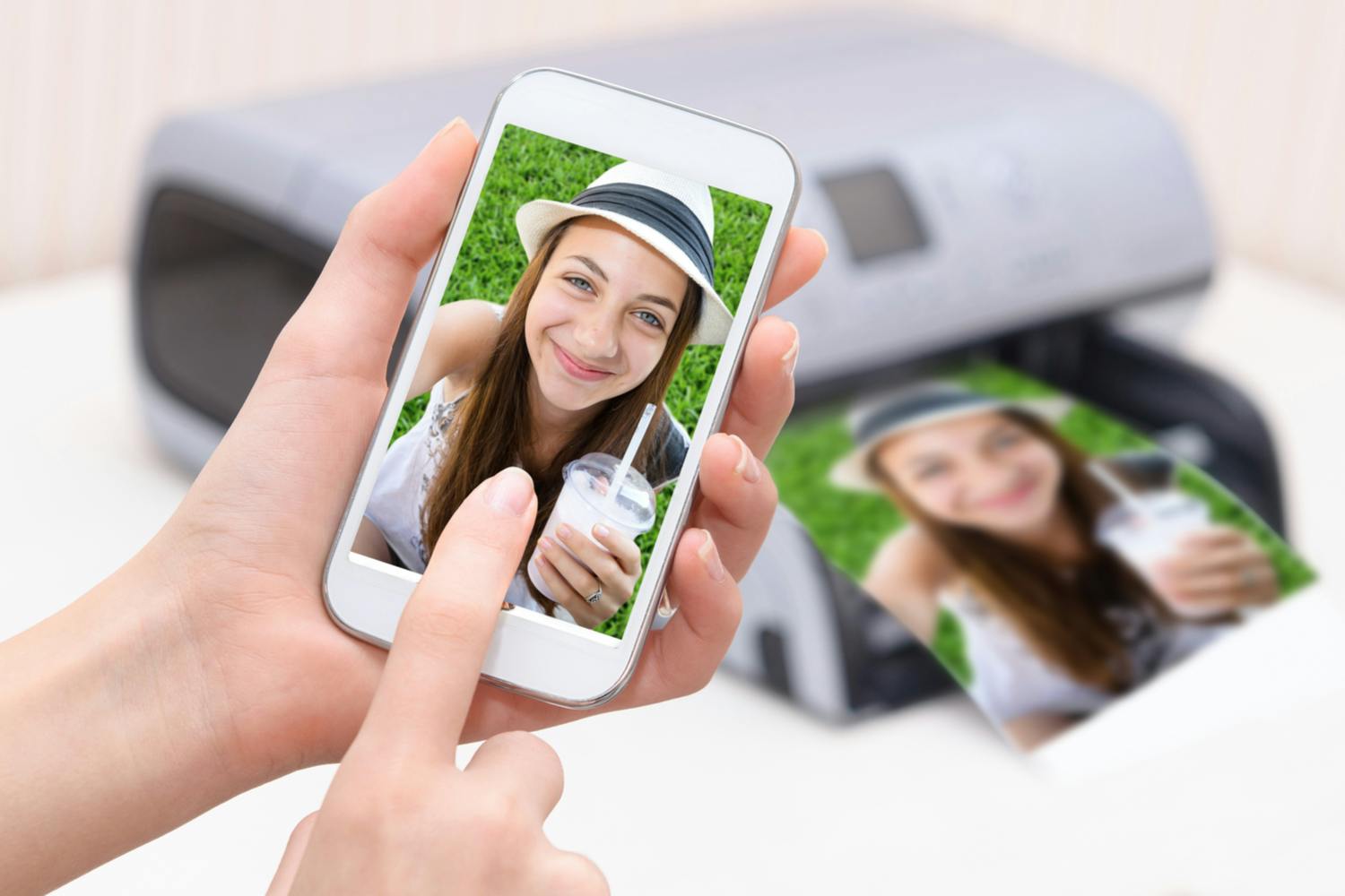 Skriv ut trådlöst från mobiltelefonen